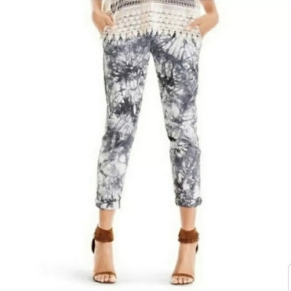 CABI Marble Joggers Cropped Pants - M